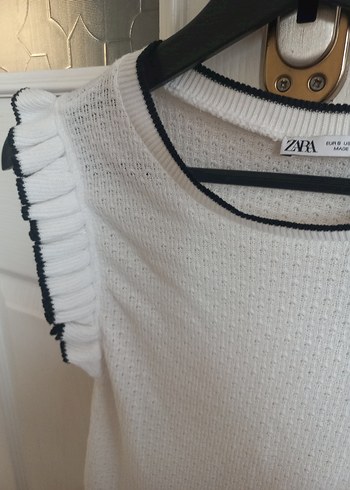 kolları fırfırlı bluz - Görsel 5