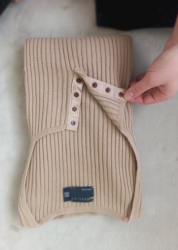 Bej Triko Fitilli Bluz - Görsel 4