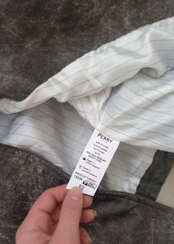 Gri Kemerli Deri Kadın Ceket - Görsel 3