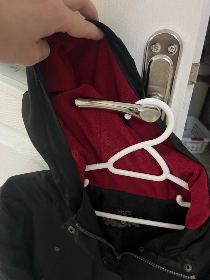 Düğmeli Siyah Midi Kadın Ceket  Yağmurluk - Görsel 3