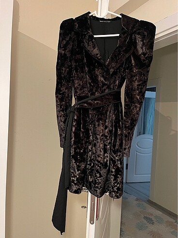 Kadife elbise - Görsel 4