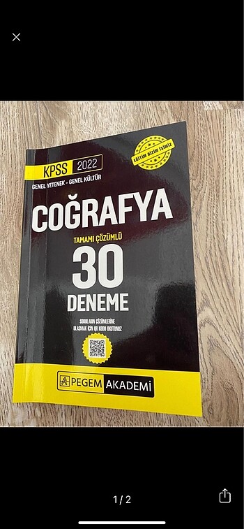 PEGEM COĞRAFYA KPSS DENEME