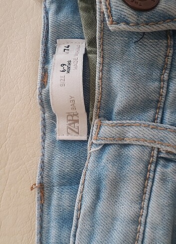 6-9 Ay Beden Zara kot pantolon 