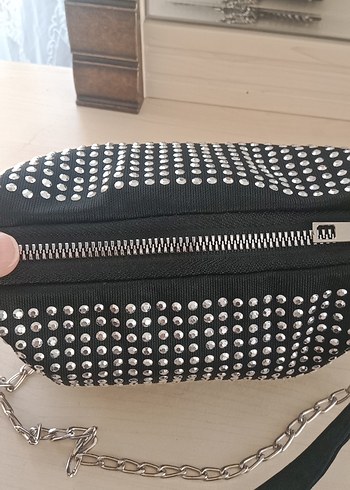 taşlı portföy çanta - Görsel 7