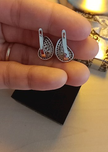 925 inci gümüş Küpeler - Görsel 3