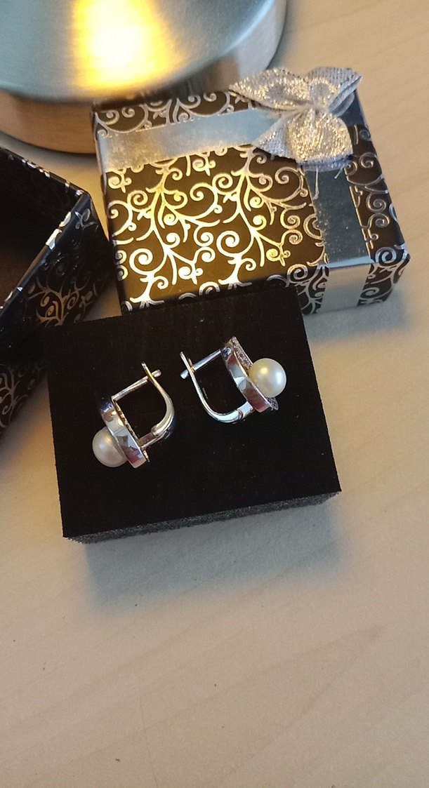 925 inci gümüş Küpeler - Görsel 5