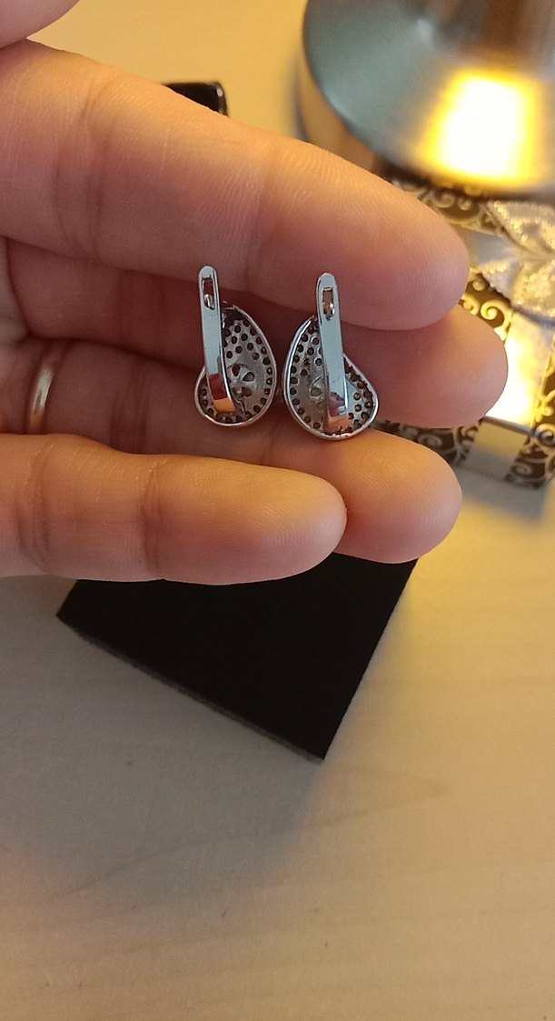 925 inci gümüş Küpeler - Görsel 3