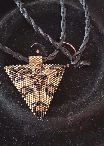 leopar miyuki boncun el yapımı kolye - Görsel 4