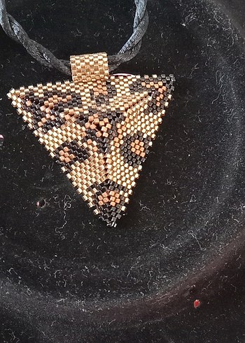 leopar miyuki boncun el yapımı kolye - Görsel 3