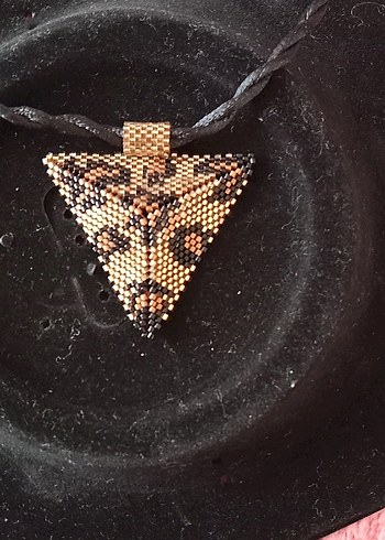 leopar miyuki boncun el yapımı kolye - Görsel 2