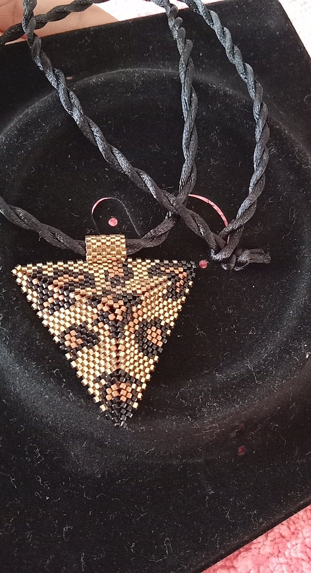 leopar miyuki boncun el yapımı kolye - Görsel 4