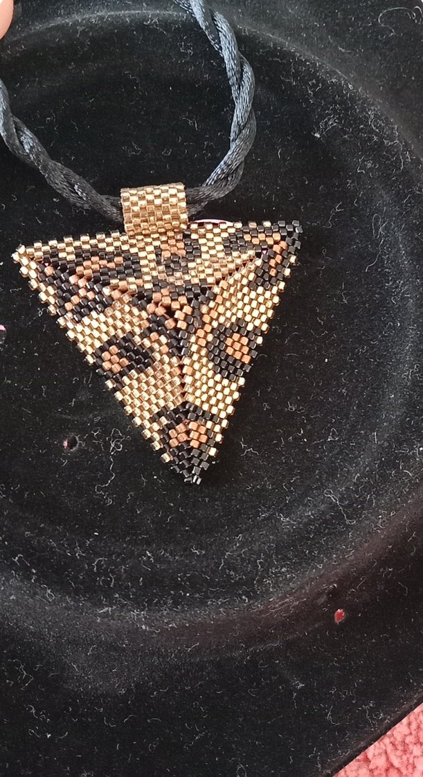 leopar miyuki boncun el yapımı kolye - Görsel 3