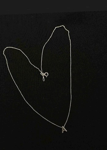 925 ayar harf kolye - Görsel 2