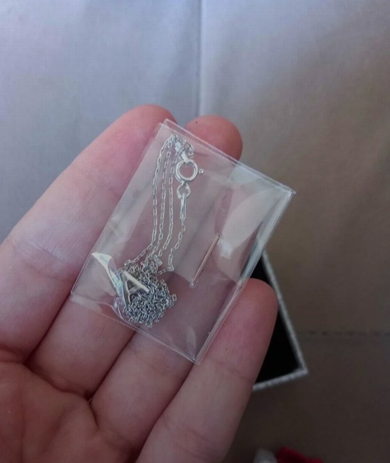 925 ayar harf kolye - Görsel 4