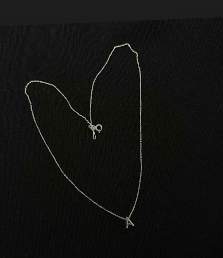 925 ayar harf kolye - Görsel 2