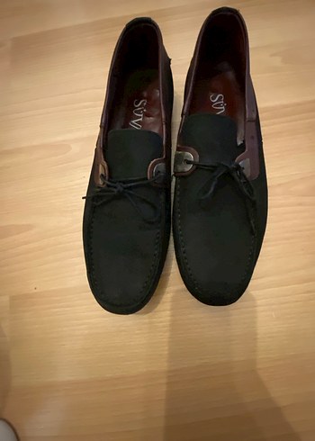 Siyah Süet Tokalı Erkek Loafer