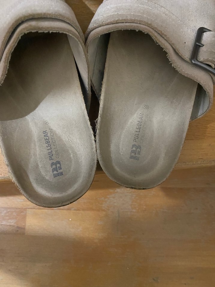 Bej Süet Tokalı Kadın Terlik - Görsel 4