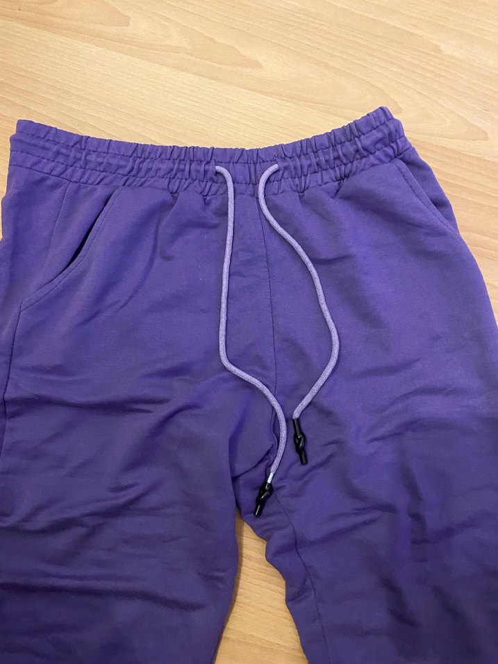 Mor Kadın Bol Kesim Eşofman Altı - Görsel 2