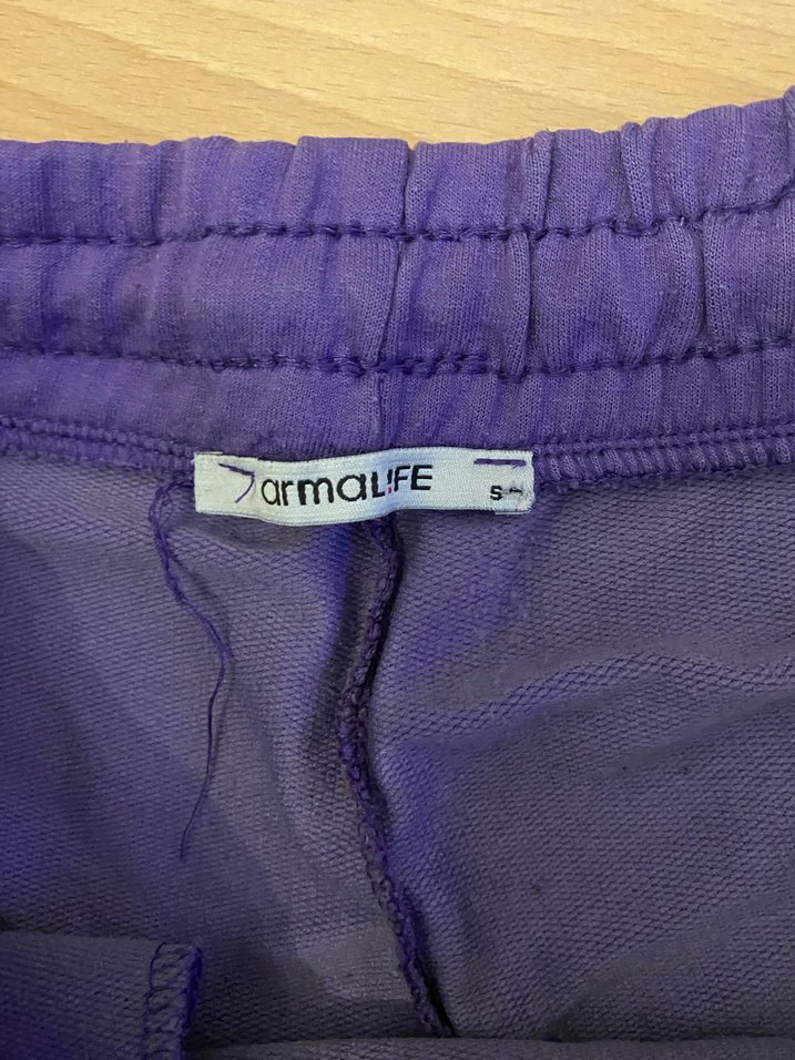 Mor Kadın Bol Kesim Eşofman Altı - Görsel 3