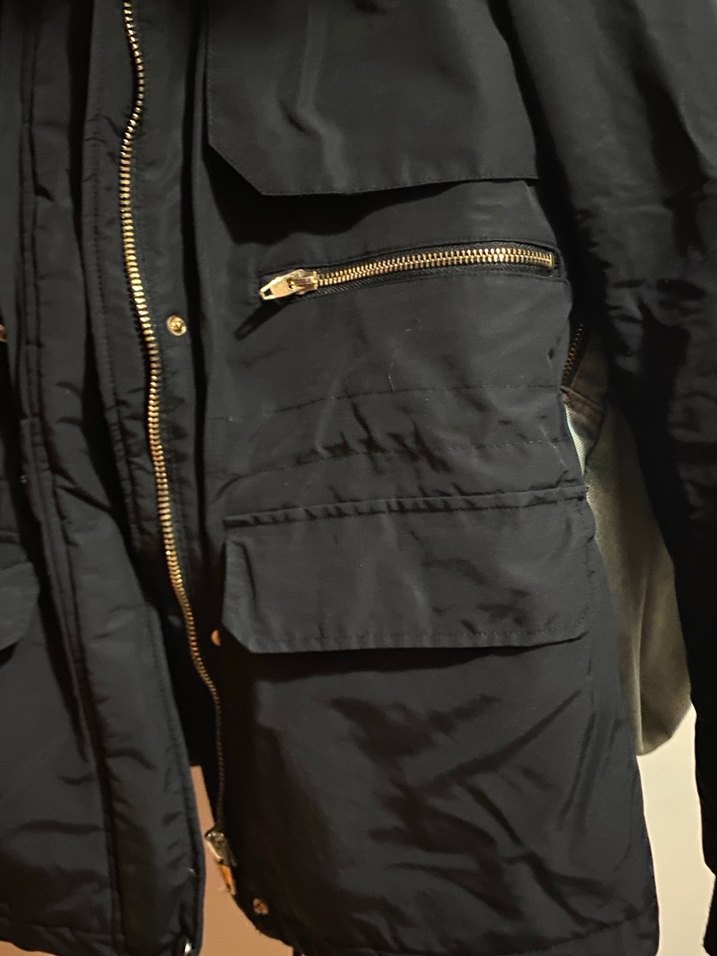 Siyah Kadın Midi Kışlık Kürklü Mont - Görsel 2