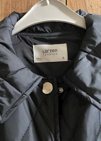 Düğmeli Siyah Uzun Kadın Ceket - Görsel 3