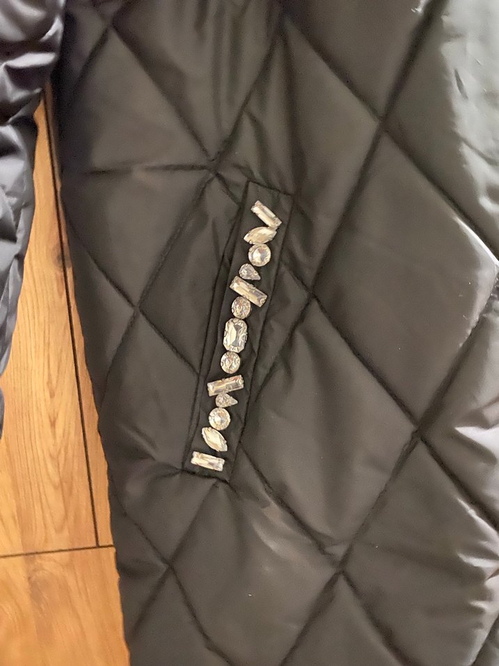 Düğmeli Siyah Uzun Kadın Ceket - Görsel 2