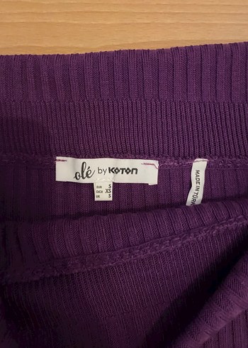 Kadın Mor Triko Kayık Yaka Kazak - Görsel 4