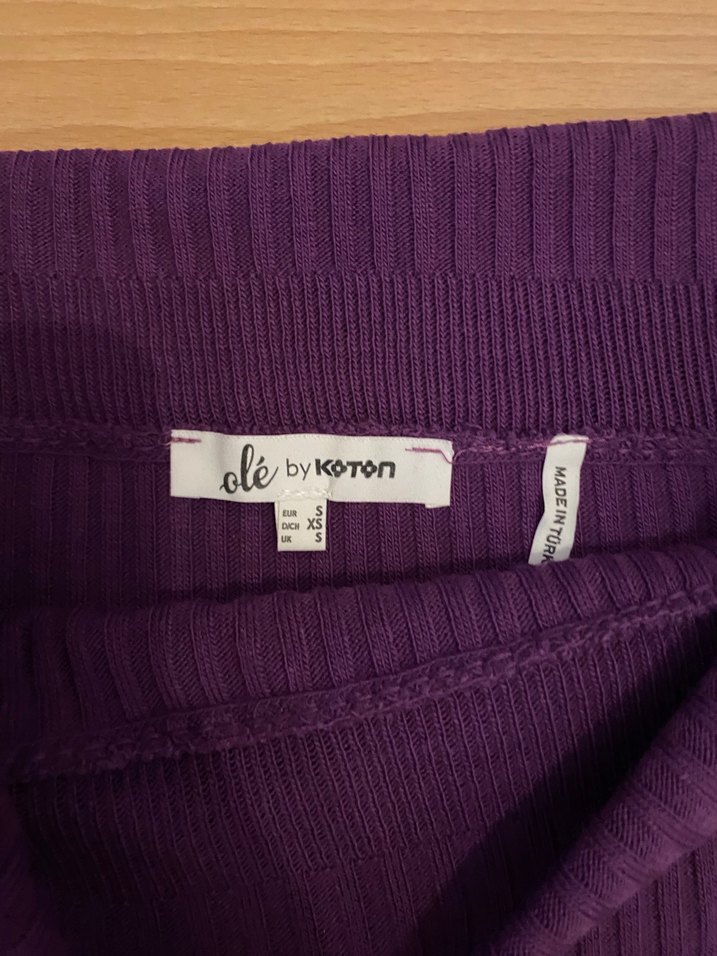 Kadın Mor Triko Kayık Yaka Kazak - Görsel 4