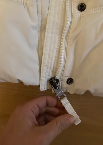 Beyaz Kürklü Kadın Kışlık Mont - Görsel 3