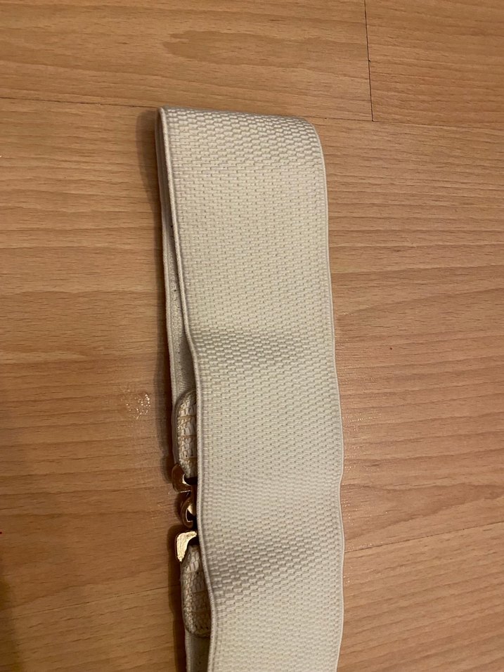 Kadın Beyaz Deri Vintage Kemer - Görsel 3