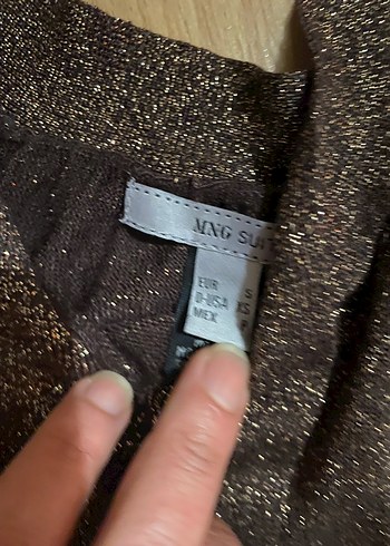 Kahverengi Kemerli Kolsuz Mini Bluz - Görsel 2