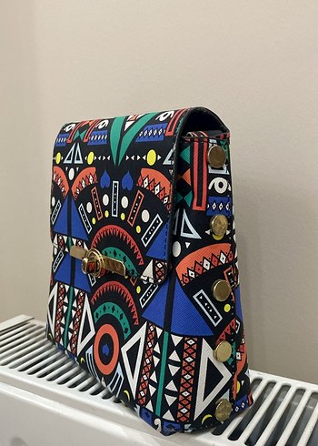 Renkli Bohem Kadın Omuz Çantası - Görsel 2