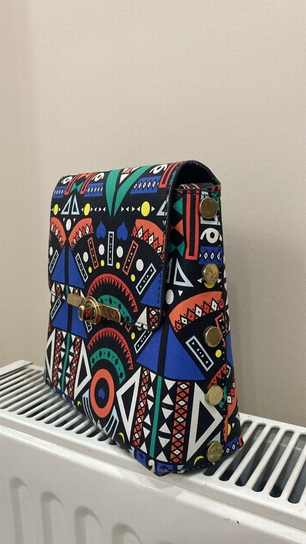 Renkli Bohem Kadın Omuz Çantası - Görsel 2