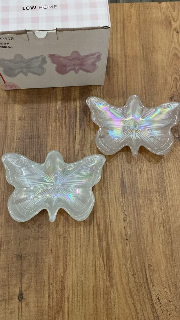 LCW Home İkili Kelebek Şeklinde Dekoratif Tabak - Görsel 2