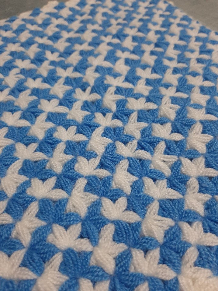 Mavi ve Gri Örgü Banyo Lifi - Görsel 2