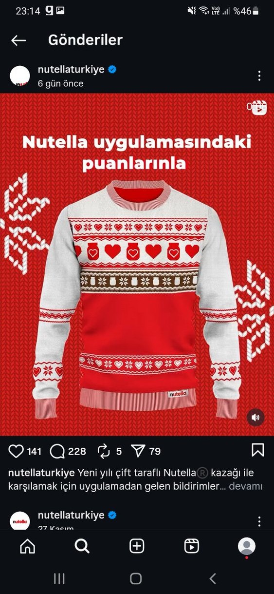 Nutella 2025 yılbaşı kazak - Görsel 4