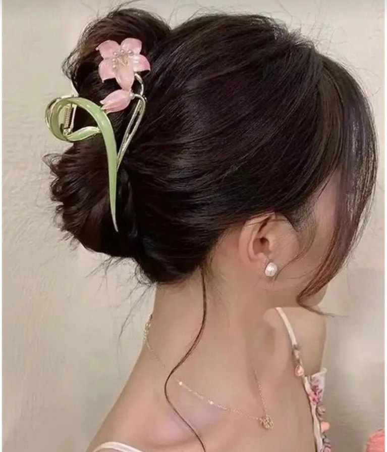 Lila Zambak Metal Mandal Toka - Görsel 3