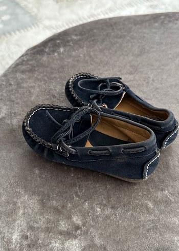 Mavi Süet Erkek Çocuk Loafer Ayakkabı - Görsel 3