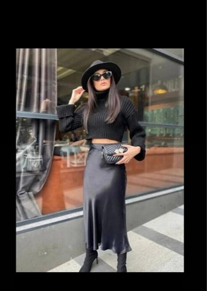 Zara saten etek - Görsel 2