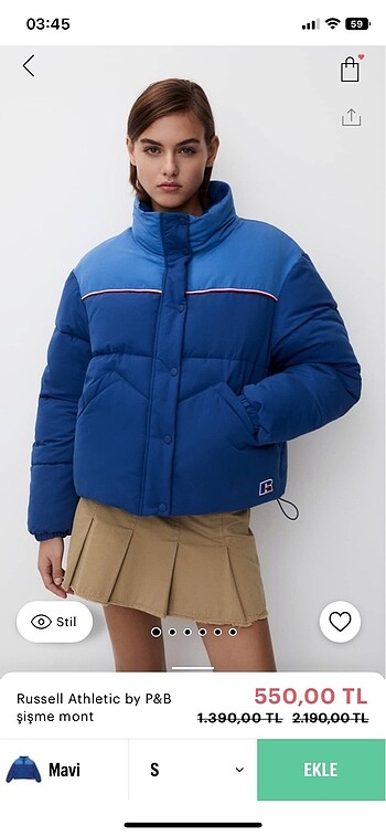 Russel athletic mavi pull&bear mont