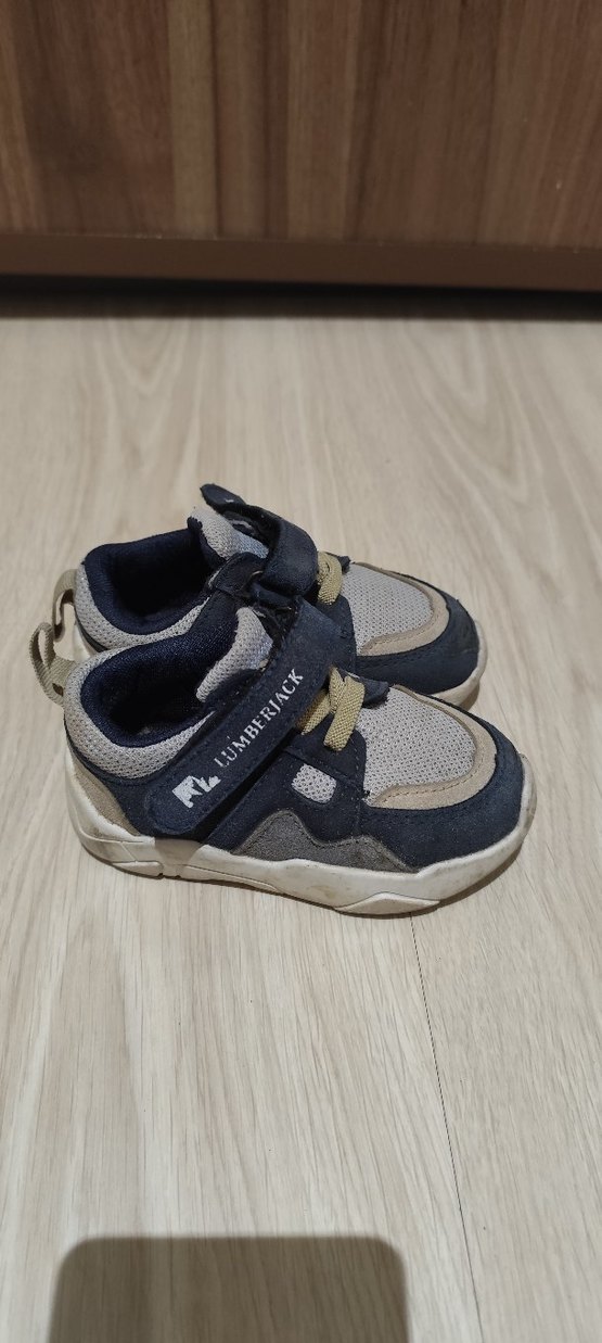 Lumberjack Erkek Çocuk Mavi Gri Cırtcırtlı Spor Ayakkabı - Görsel 2