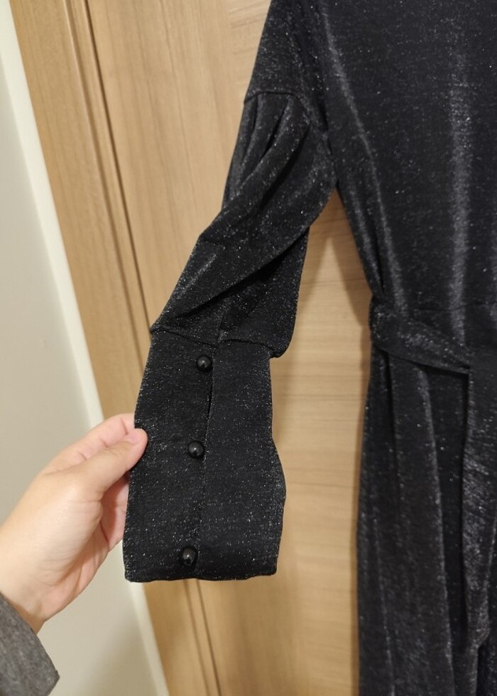 Uzun pırıltılı elbise - Görsel 4