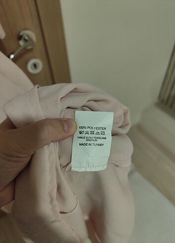 Pudra bebe yaka elbise - Görsel 6