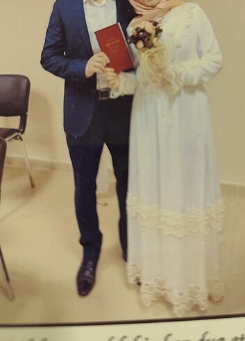 Beyaz güpürlü uzun elbise  - Görsel 6