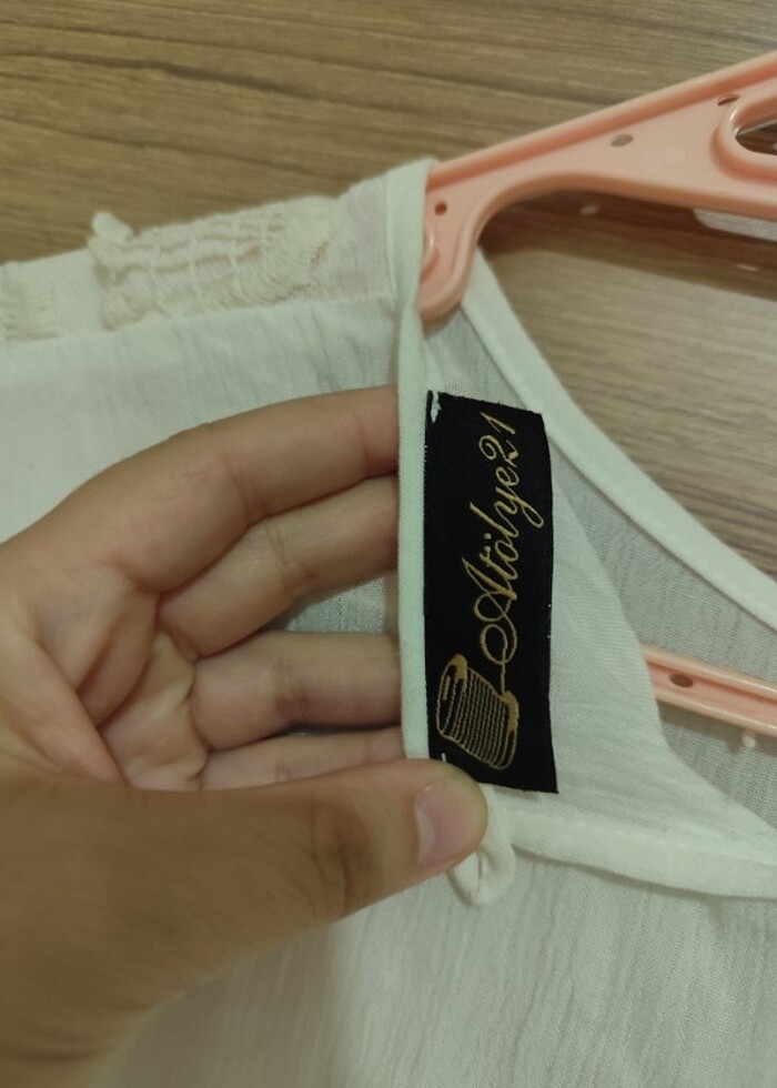 Beyaz güpürlü uzun elbise  - Görsel 2