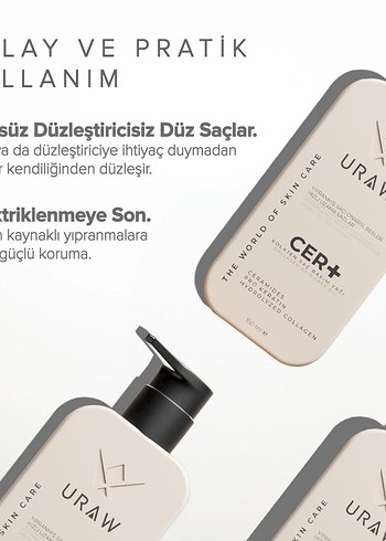 URAW CER+ Kolajen Saç Bakım Yağı 150 ml - Görsel 2