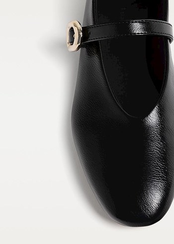 Siyah Tokalı Modern Klasik Kadın Babet - Görsel 2