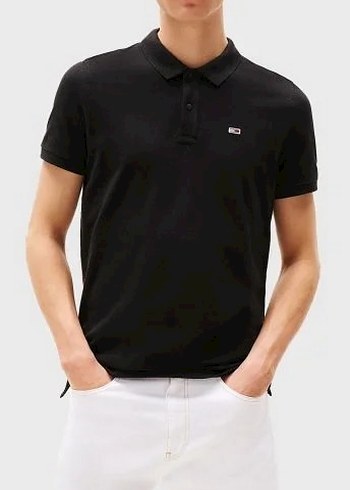 Erkek Siyah Düğmeli Polo Tişört - Görsel 4