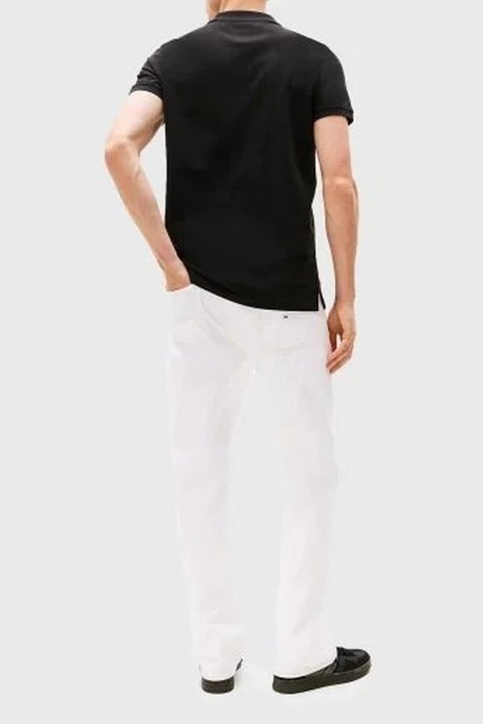 Erkek Siyah Düğmeli Polo Tişört - Görsel 2