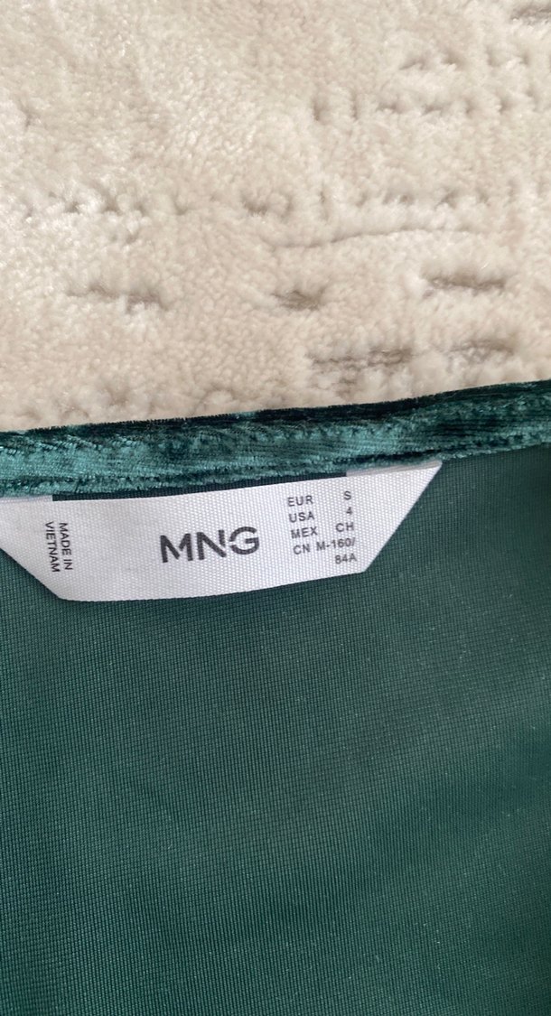 Kadife Drapeli Uzun Kollu V Yaka Elbise - Görsel 3